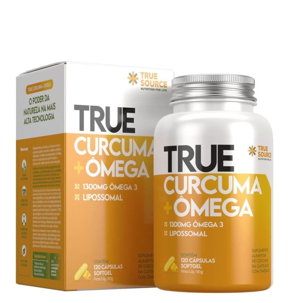 True Curcuma + Ômega (120 softgels) - Padrão: Único em Oferta na Shopee