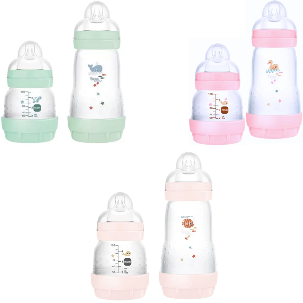 Kit Mamadeira MAM Original Easy Start Anticólica Starter Set 0+ meses 130ml e  260ml