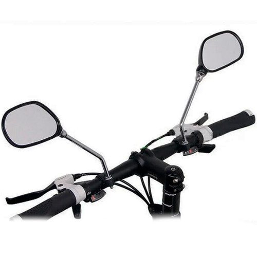 Espelho Retrovisor C/ Refletor P/ Bicicletas Urbanas E Mtb