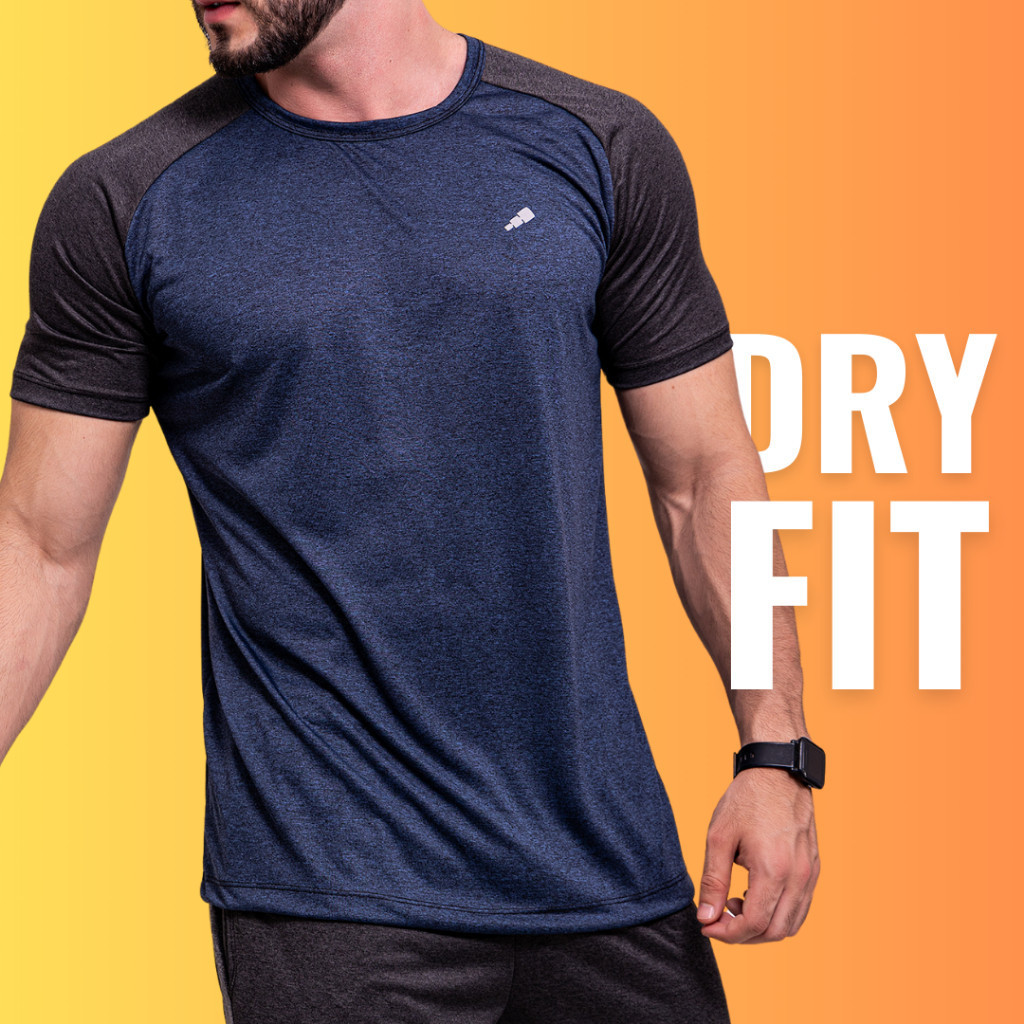 Camisa Masculina Dry Fit Camiseta Manga Curta Masculino Treino Academia Blusa