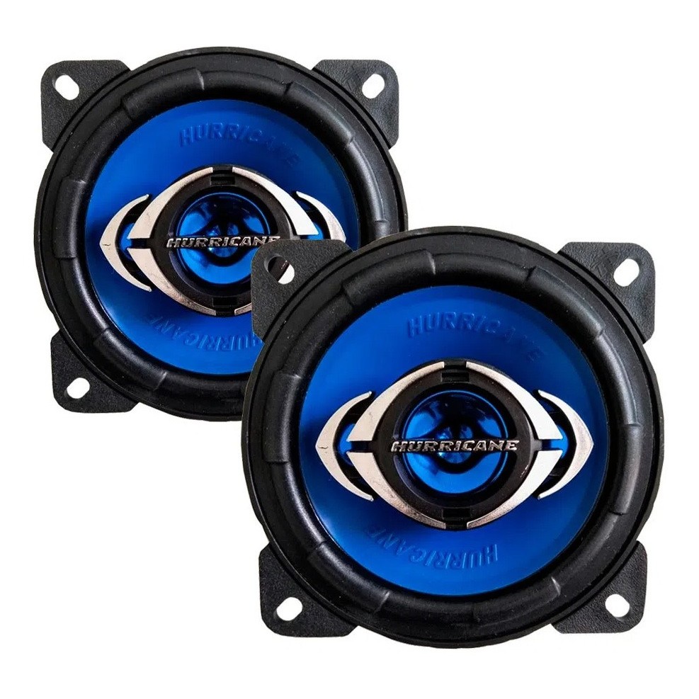 Imagem Par de Alto Falante Quadriaxial 4 Polegadas 110w Rms Original Hurricane Som automotivo
