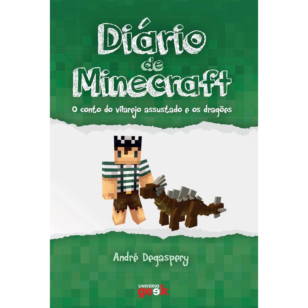 Livro: Diário de Minecraft - O conto do vilarejo assustado e os dragões (Novo, Lacrado)