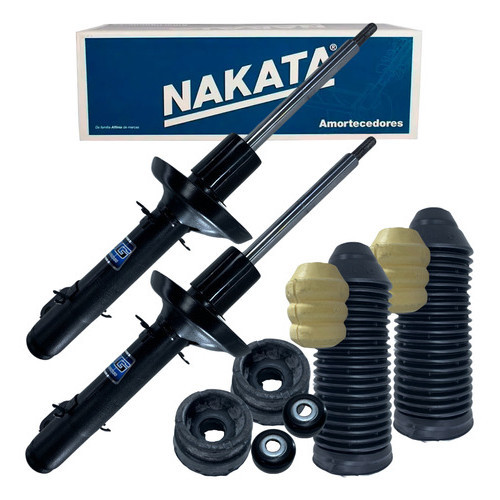 Par Amortecedor Dianteiro Nakata + Kits Golf 98 a 13 Bora 00 a 11 New Beetle 98 a 12 A3 98 a 06