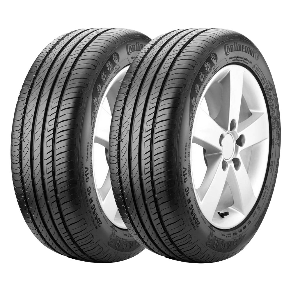 Jogo 2 Pneus Continental Aro 17 ContiPowerContact 205/55R17 91V em Oferta na Shopee