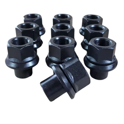 kit 10 Porca Guia de Roda Traseira 22x52mm Chave 33mm Oscilante Centralizadora ZM 2902255 TRUCK RANDON TECTRAN MERCEDES