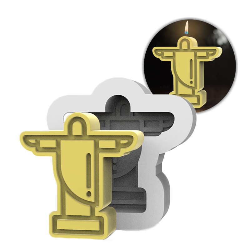 Molde de Silicone Mini Cristo Redentor Realista | Velas | Lembrancinha | Rio | Decoração