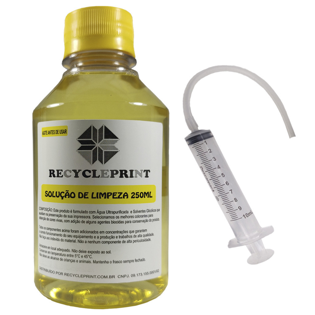 250ml Solução Limpeza Cabeças Impressão Compativel Epson L355/365/375/395/3150