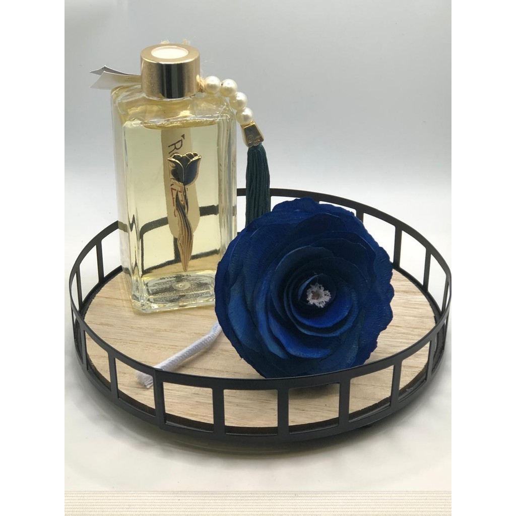 FLOR PARA DIFUSOR PAVIO G TURQUESA