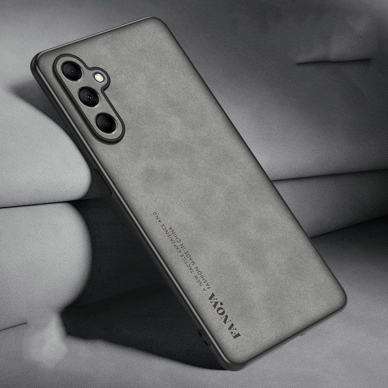 Capa De Couro De Luxo Para Samsung Galaxy M35 M15 M55 5G À Prova De Choque Prote