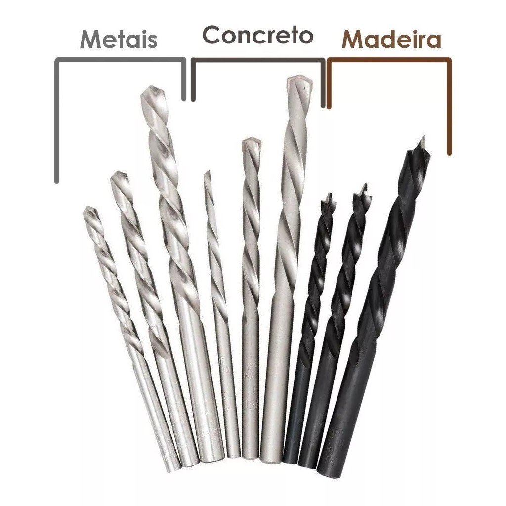 Jogo De Broca 9pcs Concr/Mad/Meta Irwin Iw5009 · foto 2