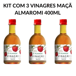 3 Vinagre de Fruta de Maçã 400ml - Almaromi em Oferta na Shopee