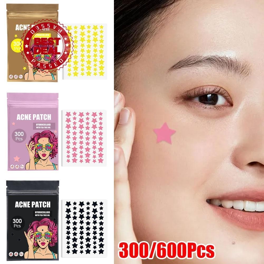 300PCS 600PCS Adesivo Para Acne Suave E Não Irritante Melhora A Diluído J6U8