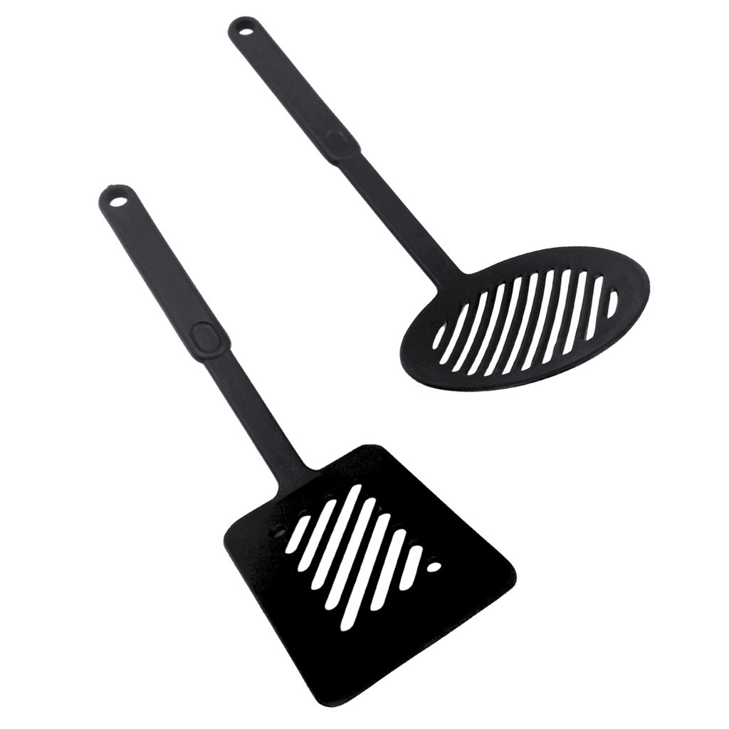 Escumadeira e Espatula Cozinha Grande Nylon Fritura 30cm