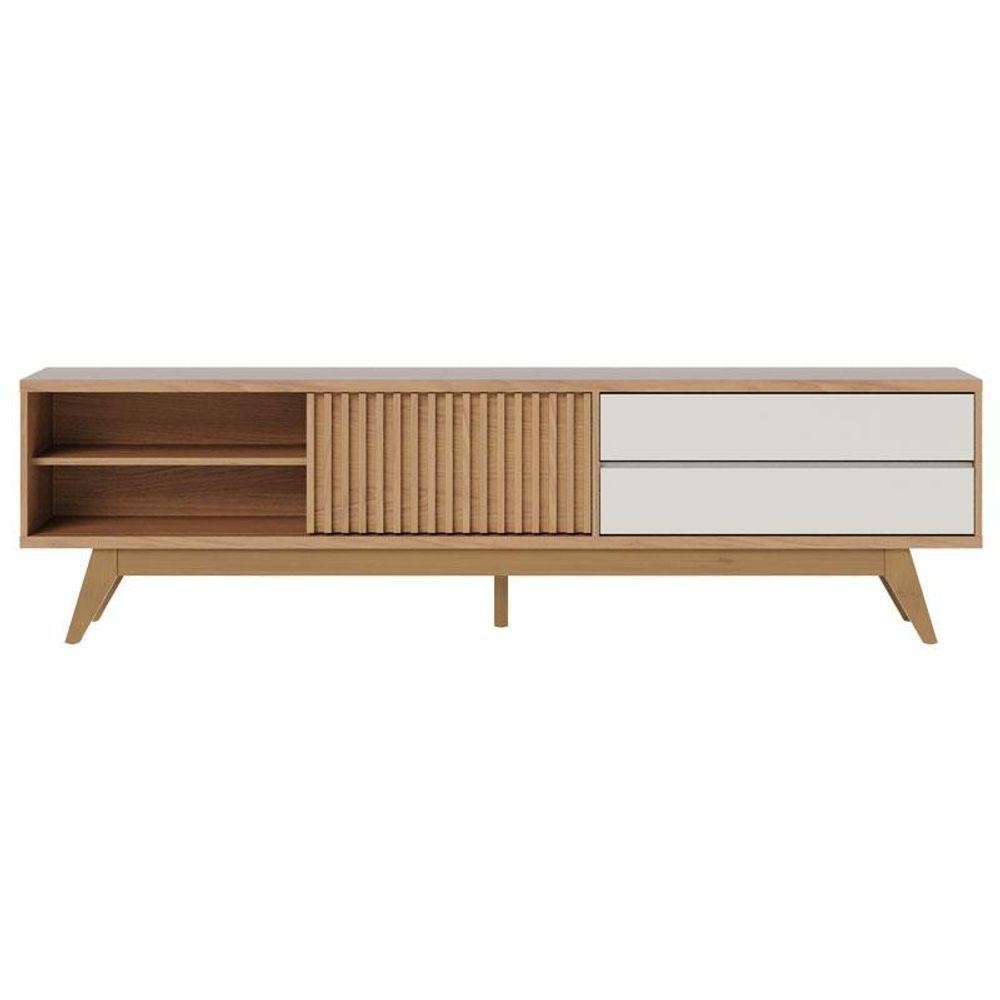 Rack Bancada Veneza Freijó Off White Matte - Colibri em Oferta na Shopee