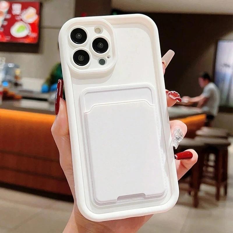 Estojo Para Telefone Xiaomi 13T 12T Pro 14 13 12 11 Lite 5G NE Poco X6 X5 X3 F5 F6 M6 Luxo Porta-Cartões Com Ranhura De Silicone Macio À Prova De Choque