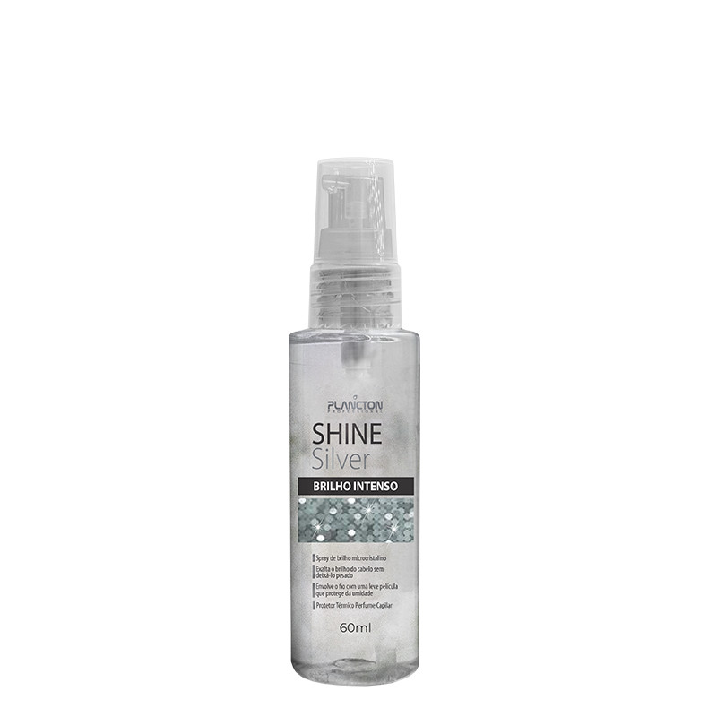 Shine Silver Finalizador  - Spray de Brilho Prata 60ml - Plancton Professional