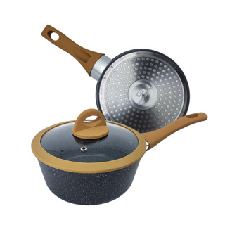 Panela De Indução Antiaderente Cerâmica 16cm Viena Preto em Oferta na Shopee