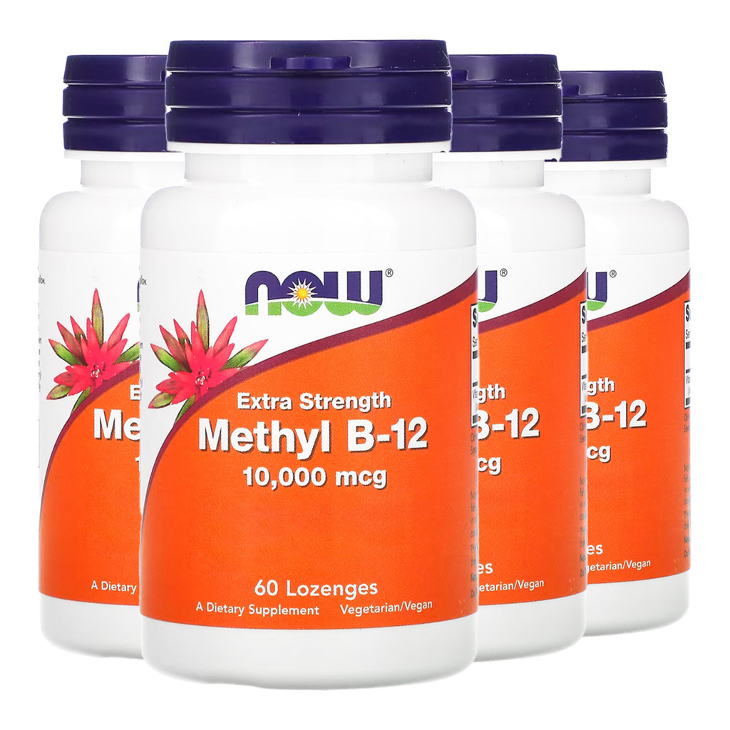 Kit 4x Metil B-12 Now Foods 10000mcg F. Extra 60past Importado /Made in Usa