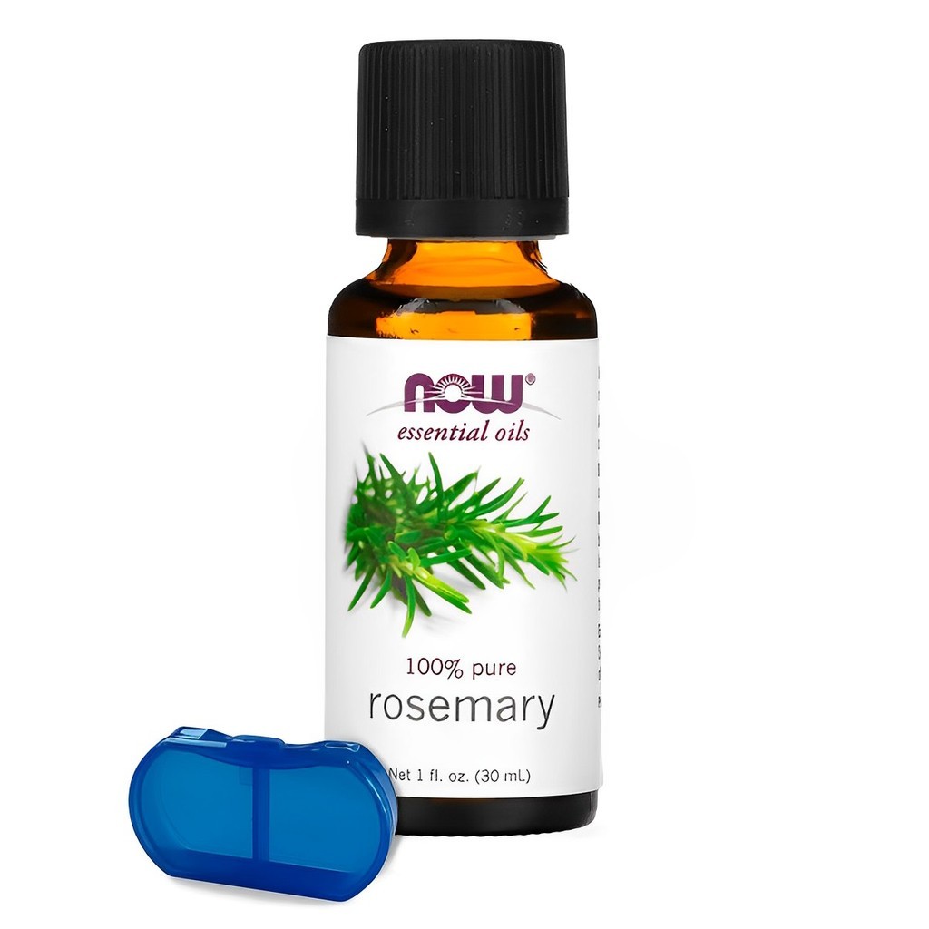 Óleo de Alecrim 30ml Now Foods 100% Puro + Porta Cápsulas em Oferta na Shopee