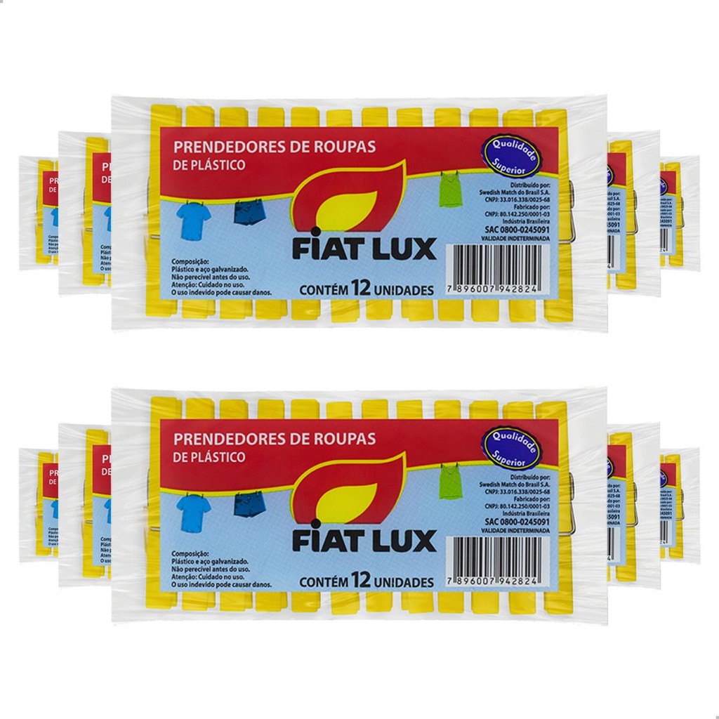 Kit 1200 unidades Prendedores de Roupas Plástico Pequeno para Varal Alta Qualidade Fiat Lux