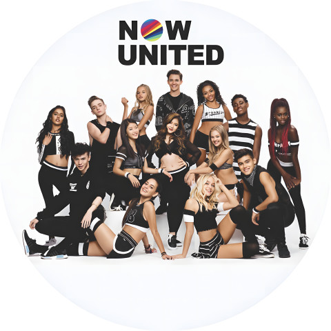 NOVO Painel Festa Infantil Redondo Now United, Todos os Dançarinos, Felizes e Contente + Arco, Suporte incluso. Fazemos personalizado com qualquer tema. Confeccionado em Lona fosca, impressão de alta resolução. cenário , p/ Decoração