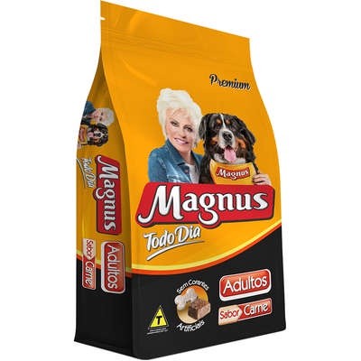 Ração Magnus todo dia 15kg sabor carne para cães adultos em Oferta na Shopee