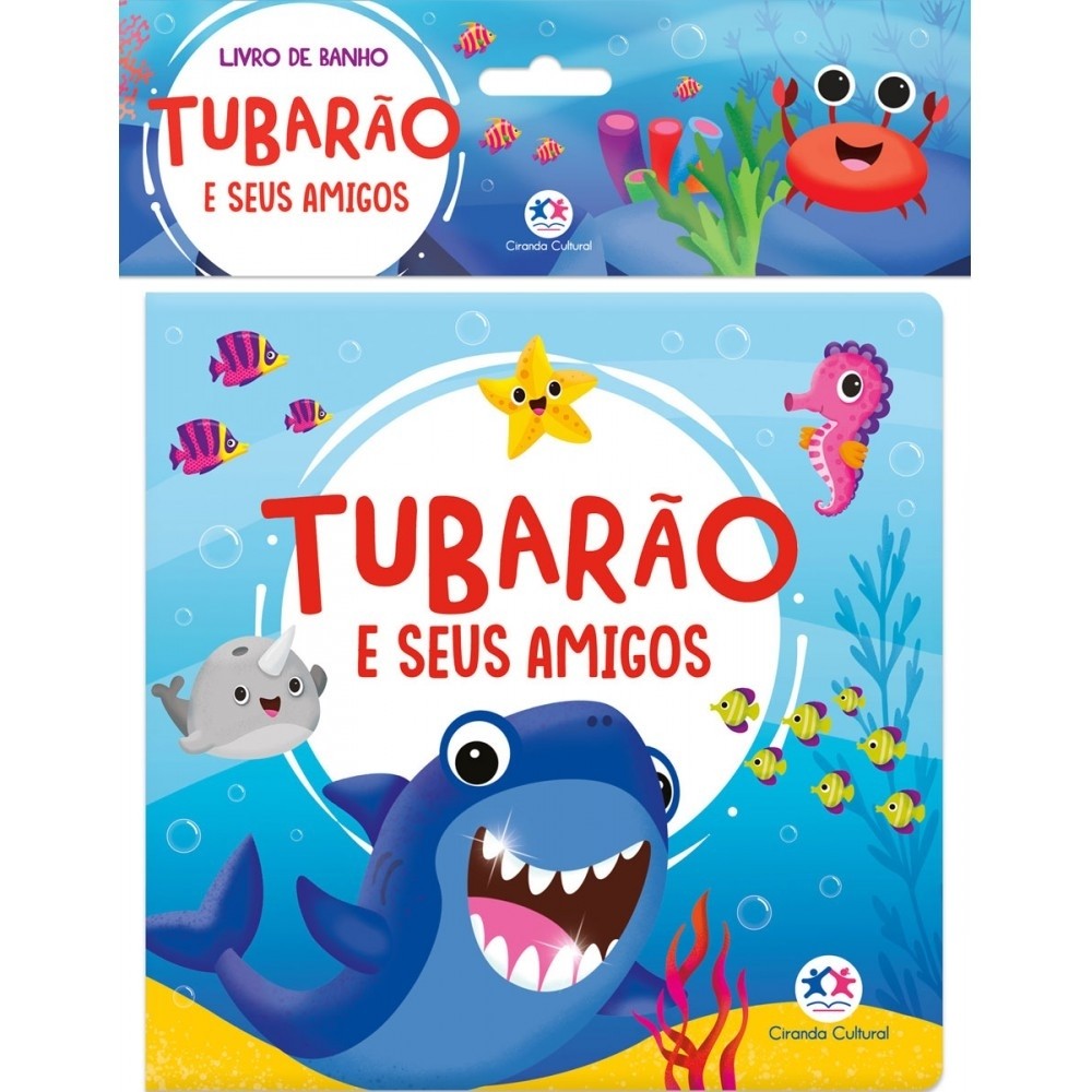 Livro Banho Tubarão e seus amigos em Oferta na Shopee