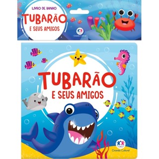 Livro Banho Tubarão e seus amigos em Oferta na Shopee