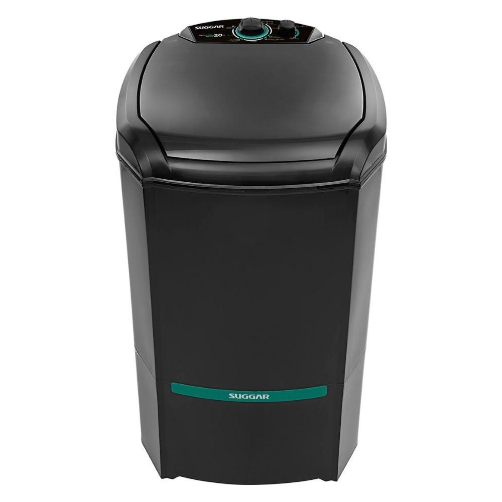Tanquinho/Lavadora Semiautomática Suggar 20Kg Lavamax Eco LE20PT Sistema de Drenagem Preta em Oferta na Shopee