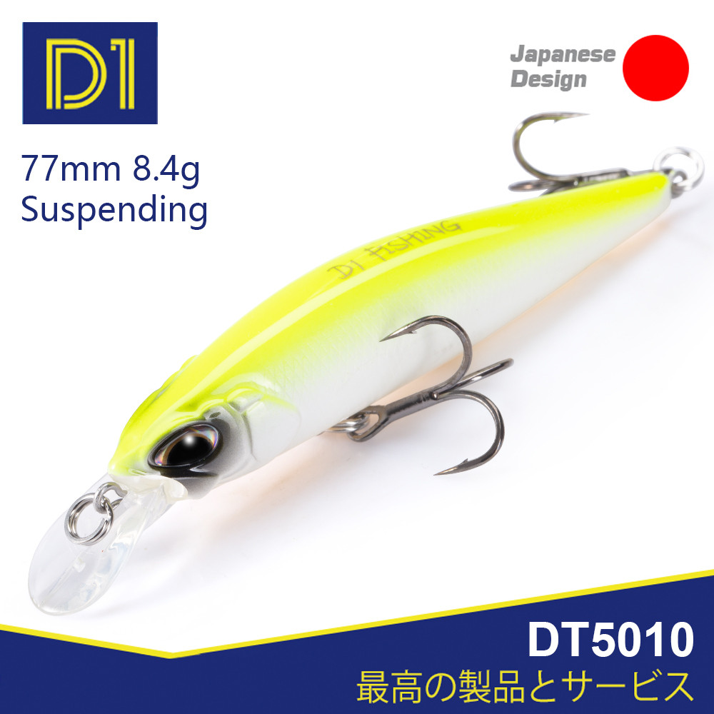 D1 Realis Minnow Iscas De Pesca 77mm/8.4g Suspensão Afundando Wobblers Duros Artificiais Para Baixo Pique 2020 Equipamento