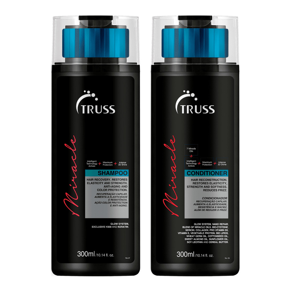 Kit Miracle Shampoo e Condicionador 300ml - Truss