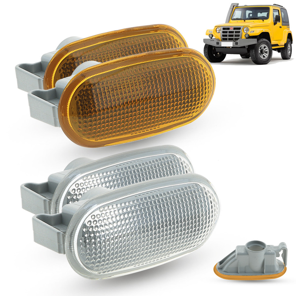 Par de Lanterna Pisca Seta Lateral Troller T4 2009 a 2021 sistema Soquete