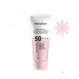 Protetor Solar Facial FPS 50 70 ou 90 Hidrabene TEXTURA ULTRALEVE 50g