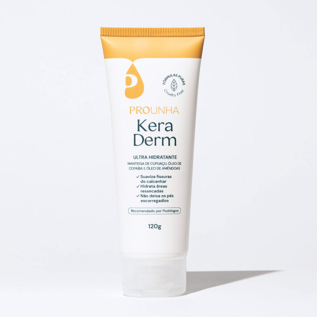 Keraderm Creme Ultra Hidratante p/ Fissura No Calcanhar 120g Pro Unha