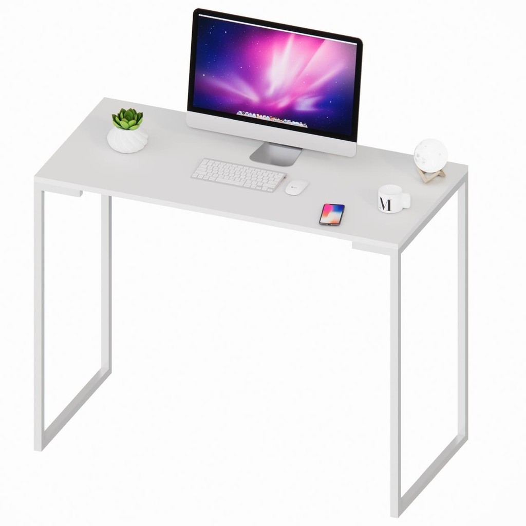 Mesa Escrivaninha MDF 60 cm Branca Computador Moderna Home Office Quarto Estudo Computador Notebook