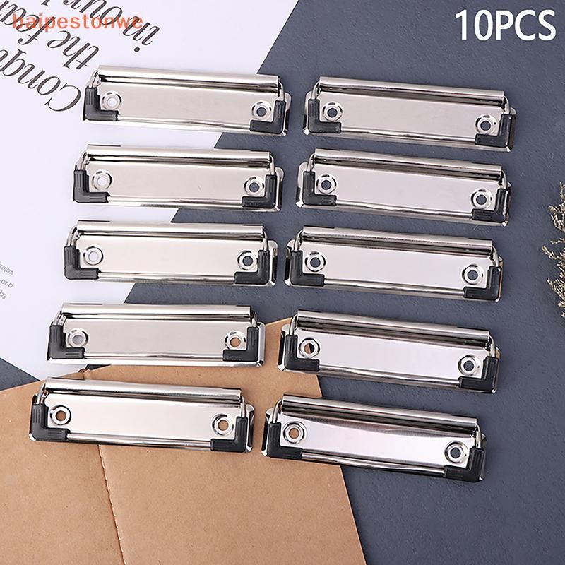 [baipestonwe] 10pcs Metal Clip Spring-Loaded File Folder Clamps Stationery new