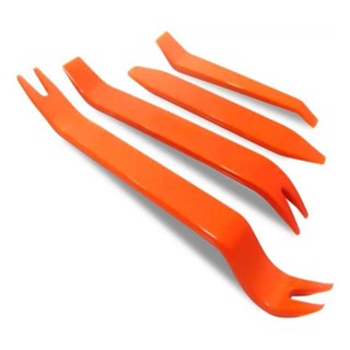 Kit 4 Peças Espátulas Nylon Para Montagem Desmontagem Painel Portas Forro De Carro molduras frisos acabamentos desmontagem Veicular em Oferta na Shopee