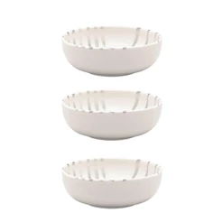 Jogo de 3 Tigelas 600ml Oxford Flat Samambaia