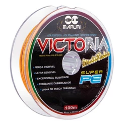Linha de Pesca Multifilamento Victoria 8x Multicolor 100m - Maruri