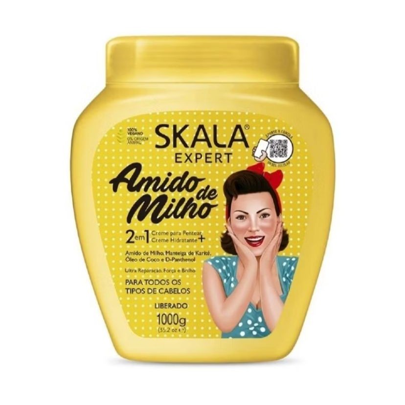 Creme De Tratamento Skala Hidratação Amido de Milho 1kg