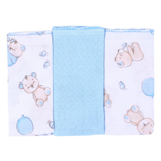 Pano De Boca Incomfral Bambi 03 Peças Estampa Urso Balão em Oferta na Shopee