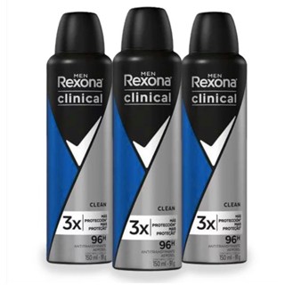 Desodorante Antitranspirante Aerosol Rexona Clinical Clean em Oferta na Shopee