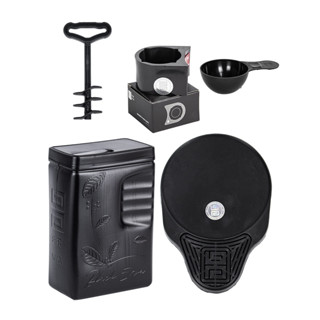 Kit Acessórios BLACK ERVA Tereré  Porta Erva + Pingadeira + Porta Copo Térmica + Scoop + Extrator em Oferta na Shopee