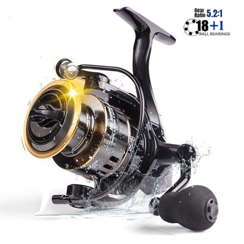 Carretel De Pesca Profissional 18 + 1BB 5 ; 2 1 De Metal Para Mão Esquerda E Direita