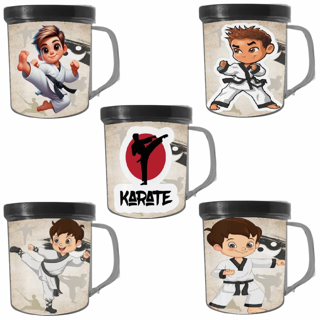 10 Canecas Lembrancinha Karate Luta Artes Festa Aniversário