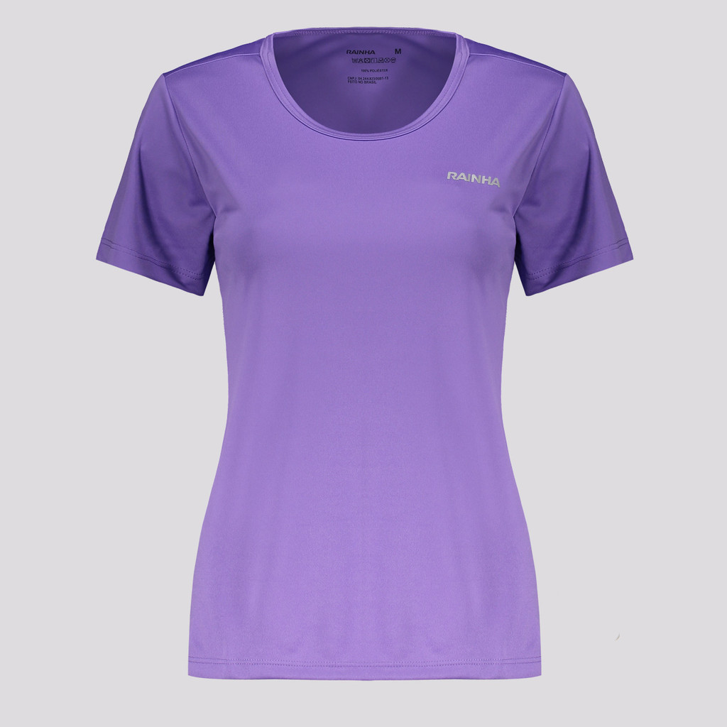 Camiseta Rainha Básica Classic New Feminina Lilás em Oferta na Shopee