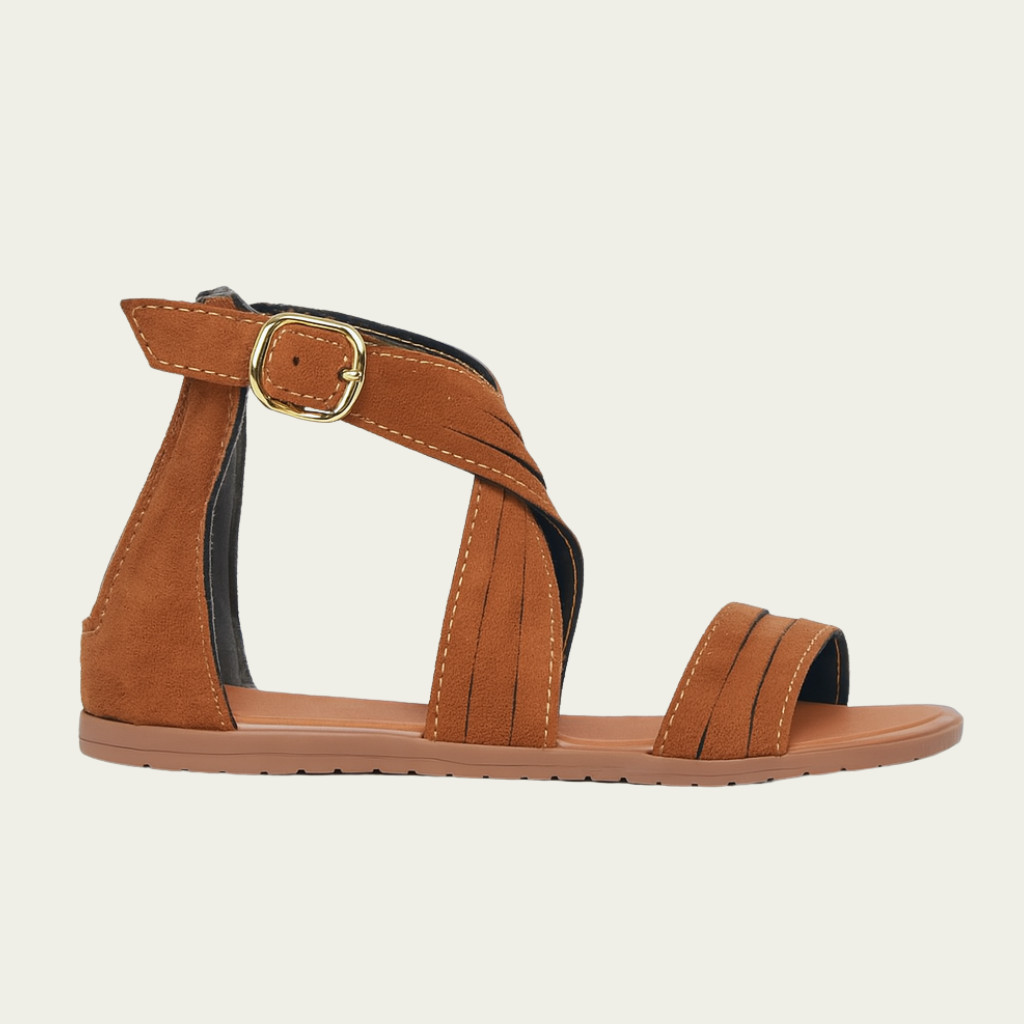 Sandália Feminina Confortável Versátil Casual Trabalho Rasteirinha Iza