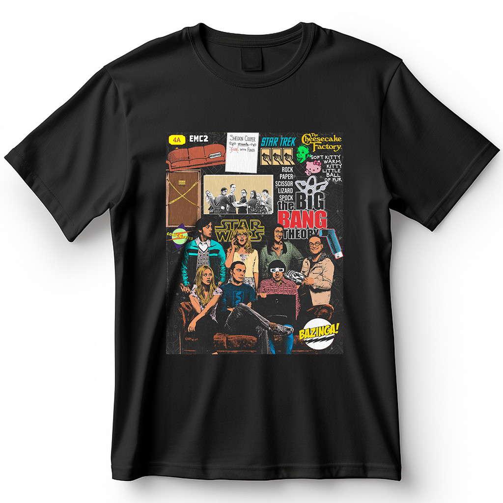 Camisa The Big Bang Theory Blusa Camiseta de Séries 100% Algodão em Oferta na Shopee