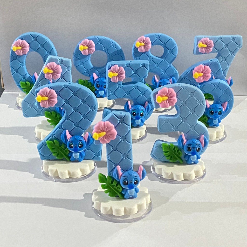 Vela Decorativa Stitch Com pavio magico em Oferta na Shopee