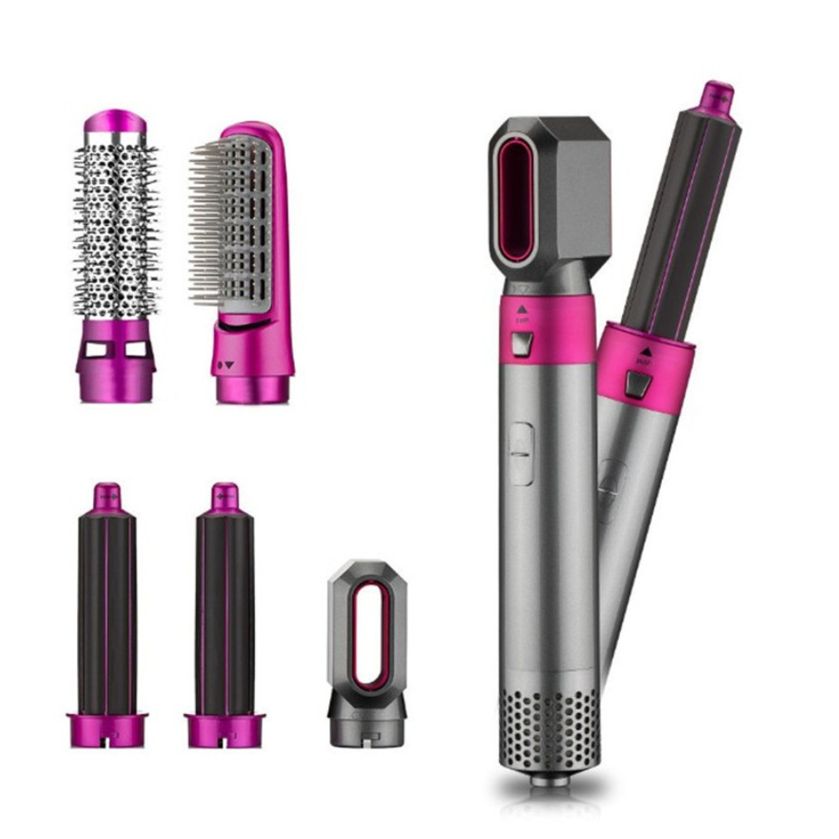 Escova De Ar Quente 5 Em 1 Secador De Sopro De Cabelo Modelador  Alisador E Lacrado 110V e 220v